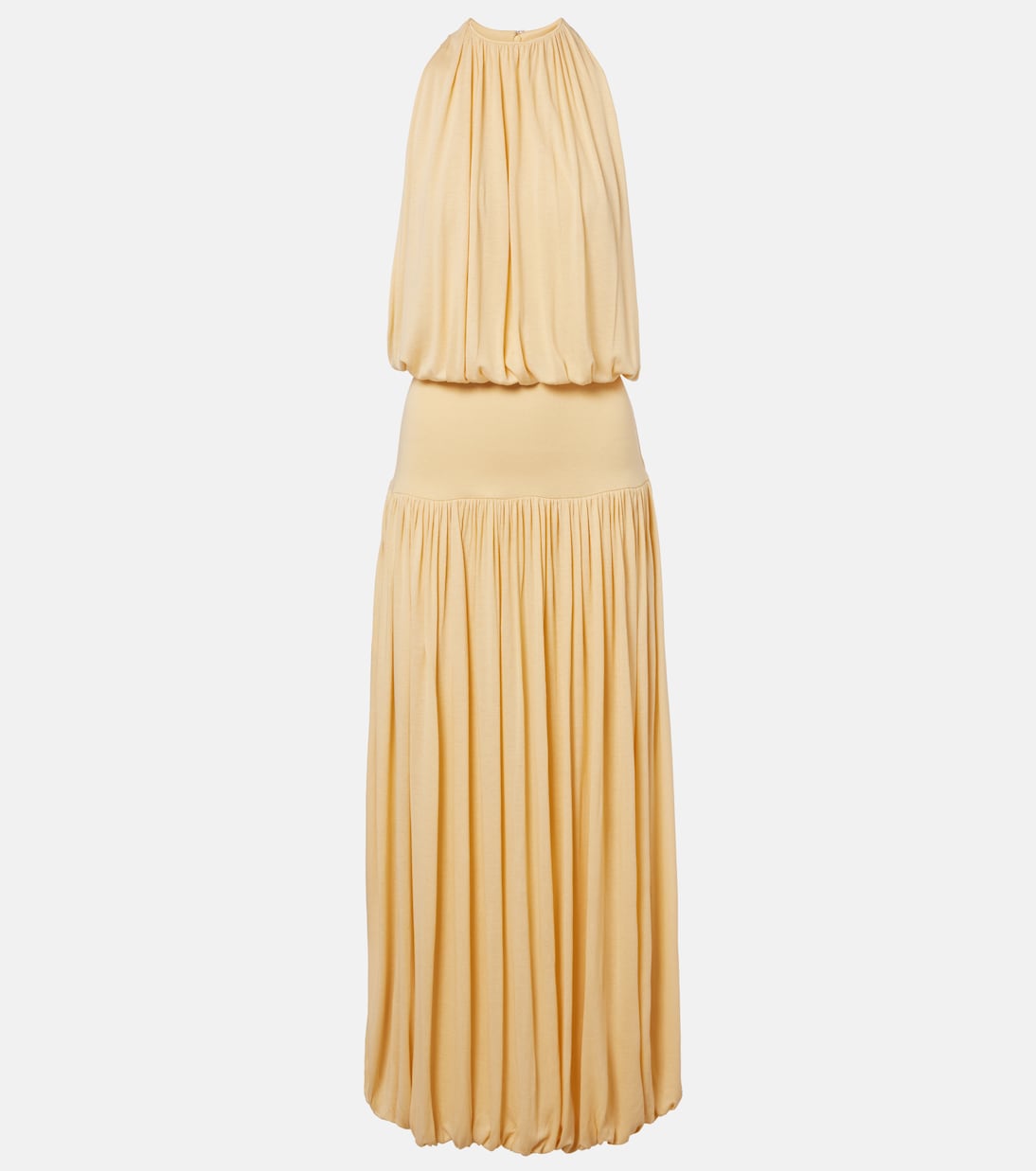 Toteme - Gathered jersey maxi dress