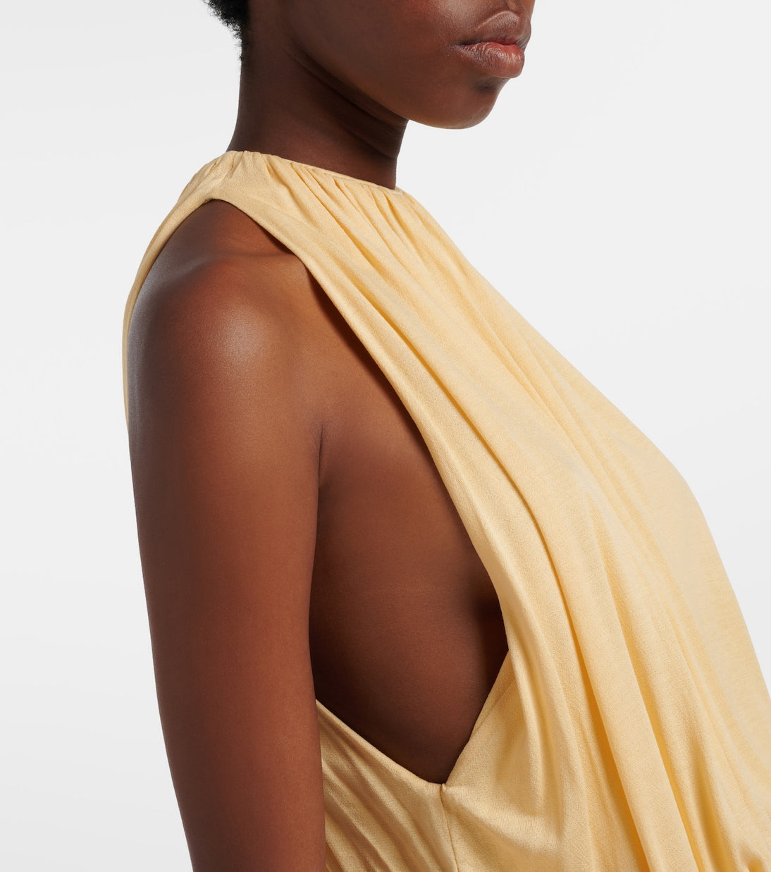 Toteme - Gathered jersey maxi dress