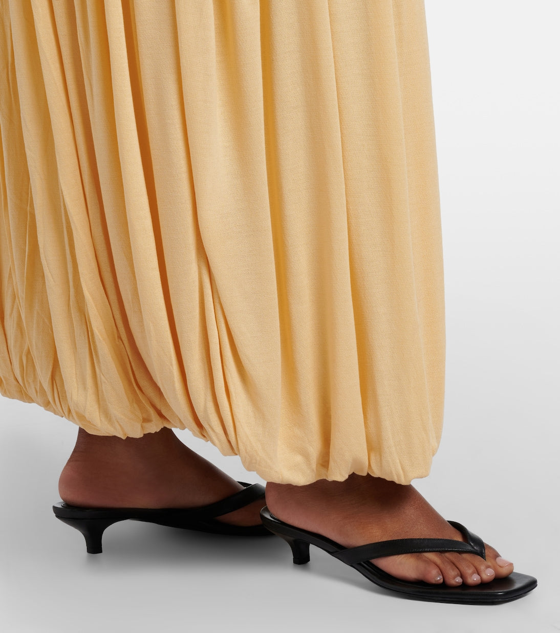 Toteme - Gathered jersey maxi dress