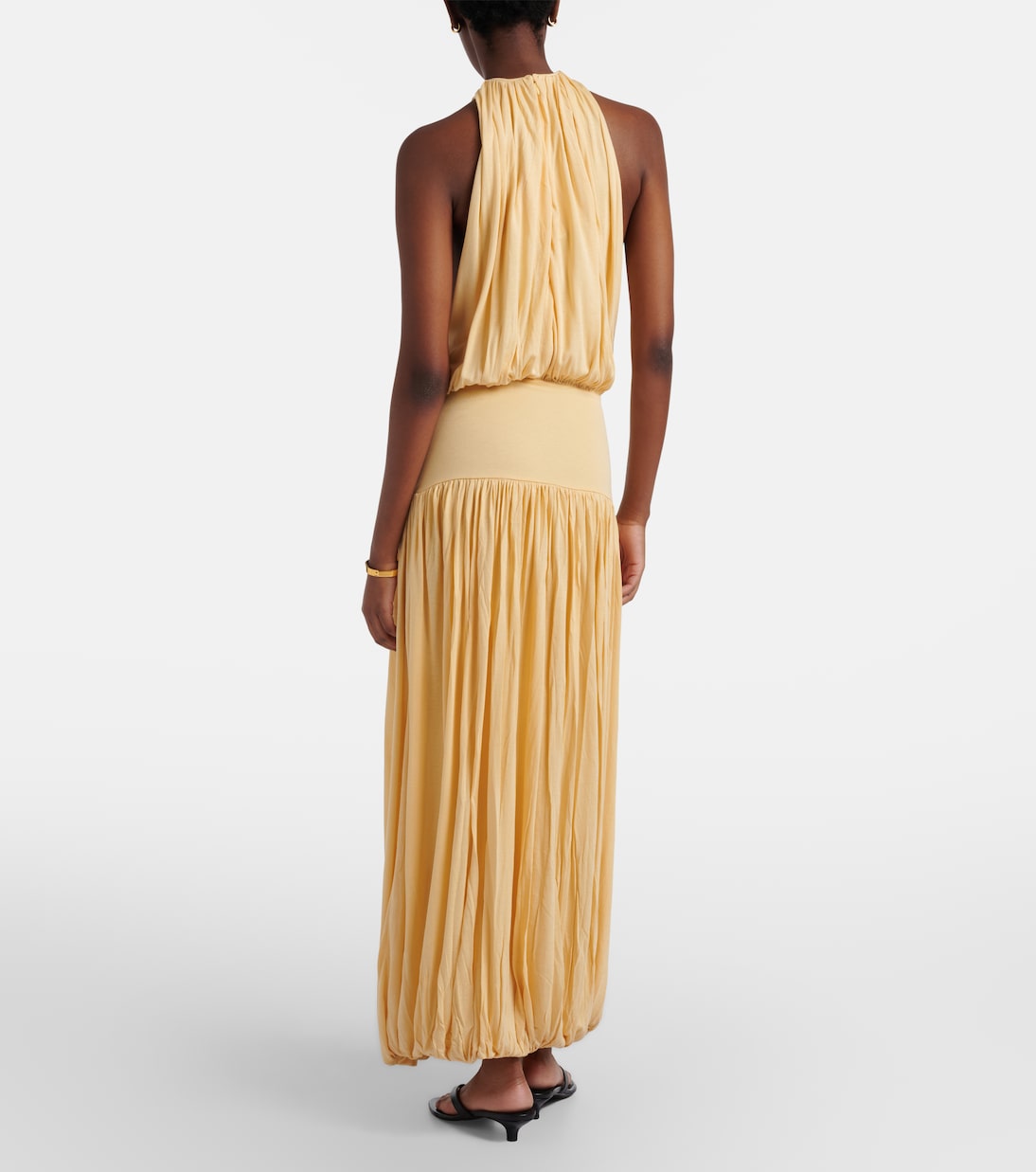 Toteme - Gathered jersey maxi dress