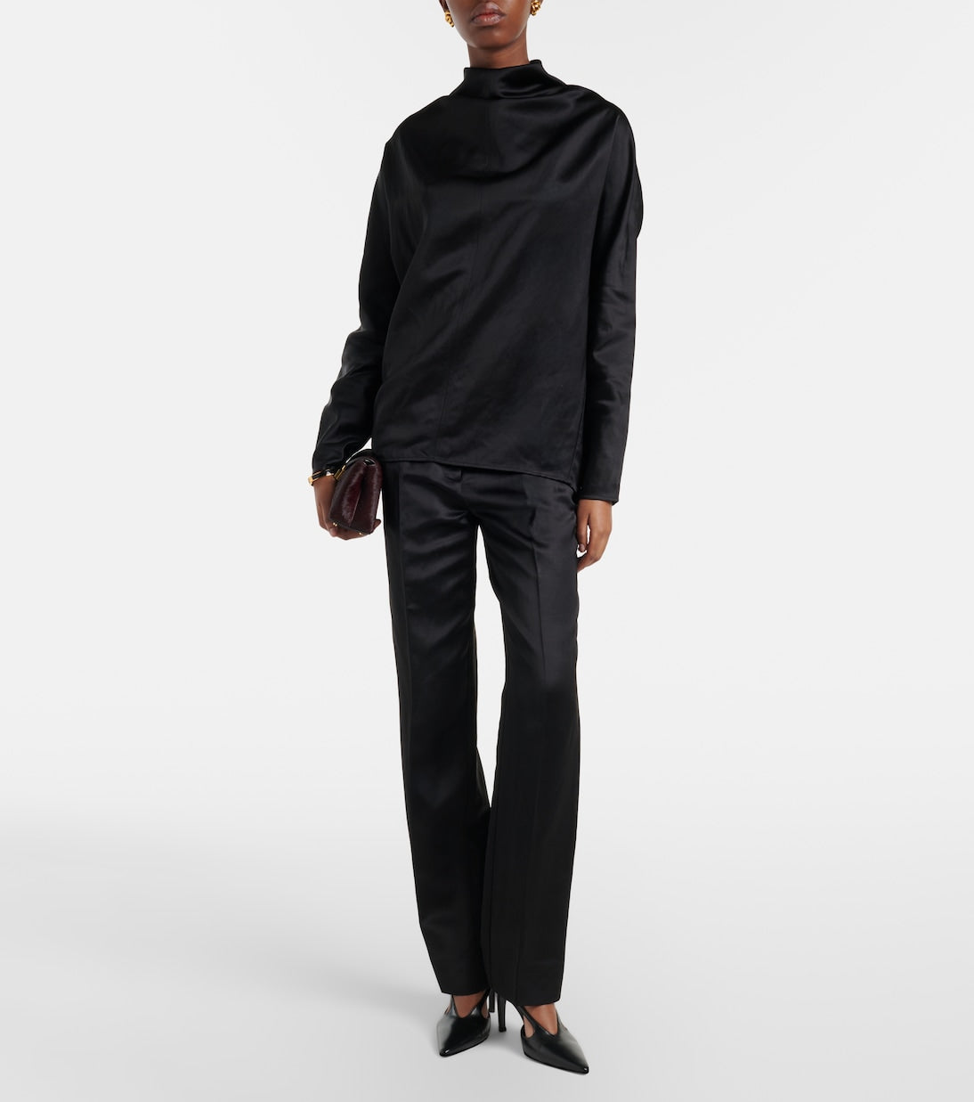 Toteme - Draped satin blouse