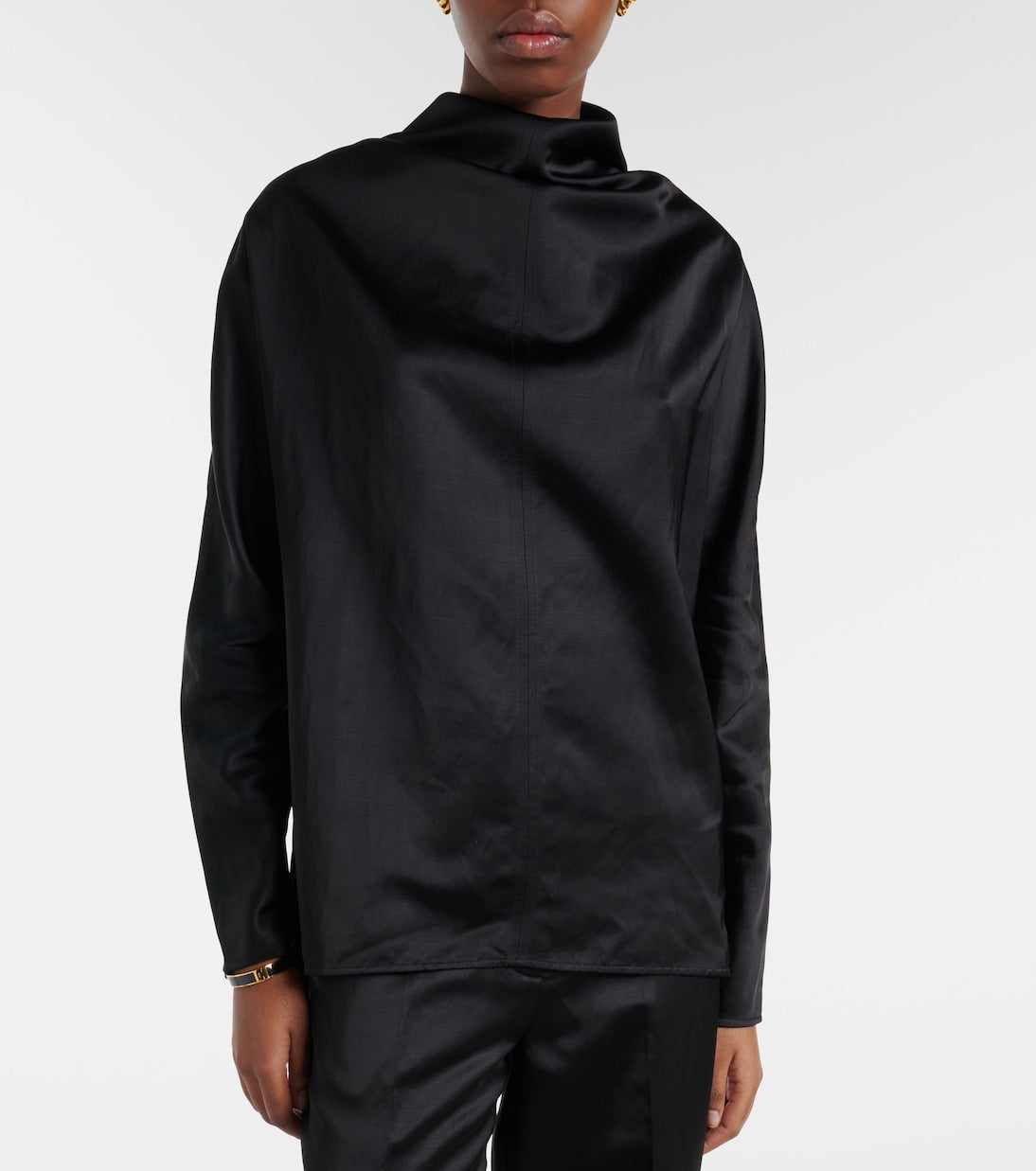 Toteme - Draped satin blouse