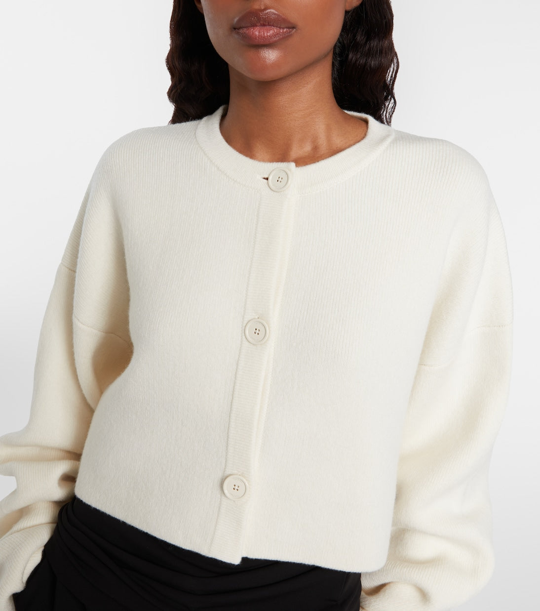 Toteme - Cropped wool-blend cardigan