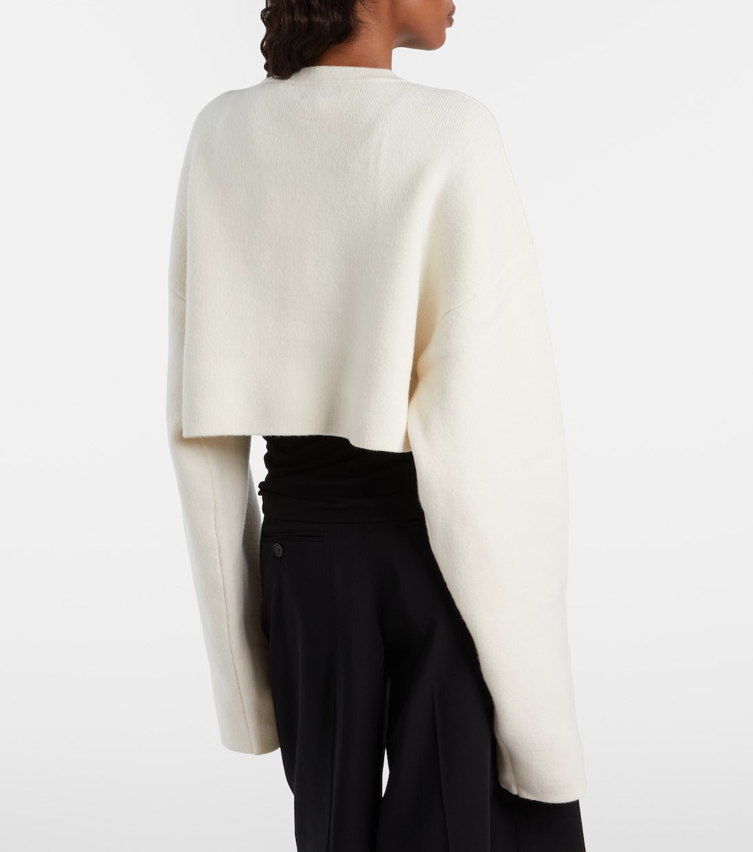 Toteme - Cropped wool-blend cardigan