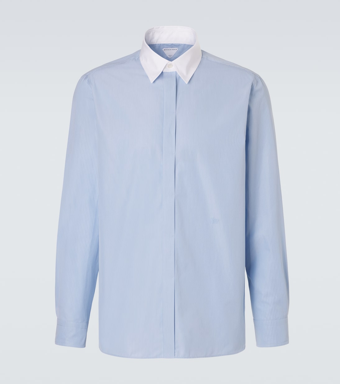 Bottega Veneta - Pinstripe cotton poplin shirt