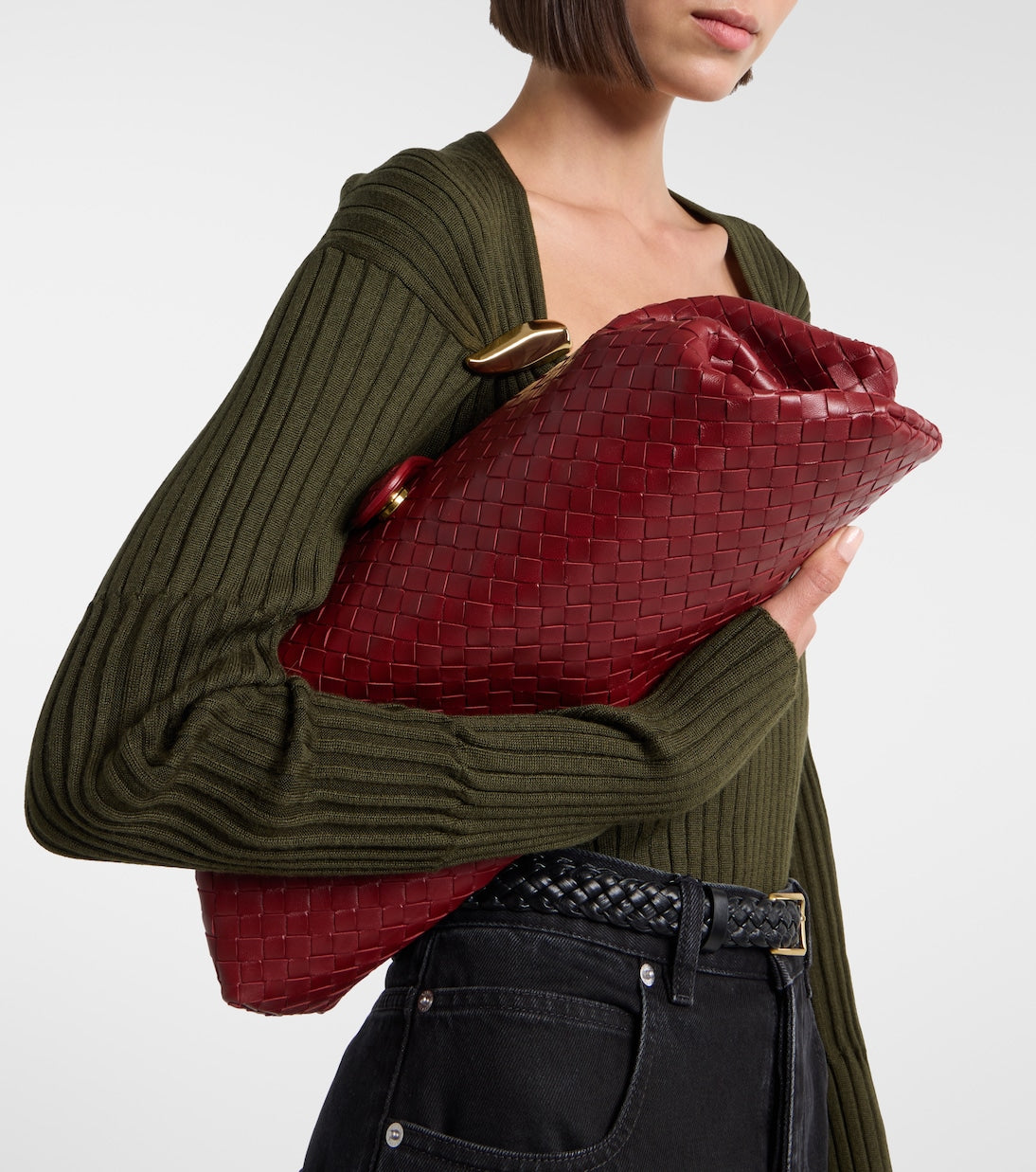 Bottega Veneta - Lauren 1979 Intrecciato leather clutch