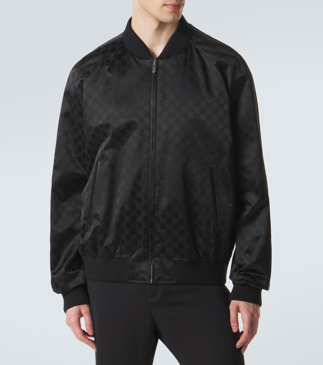 Gucci - GG cotton-blend satin jacket