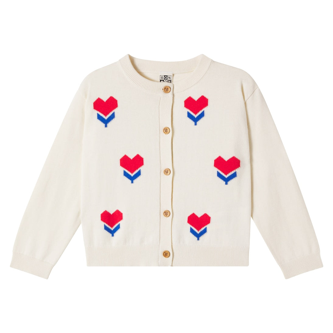 Bonton - Nina jacquard cotton cardigan