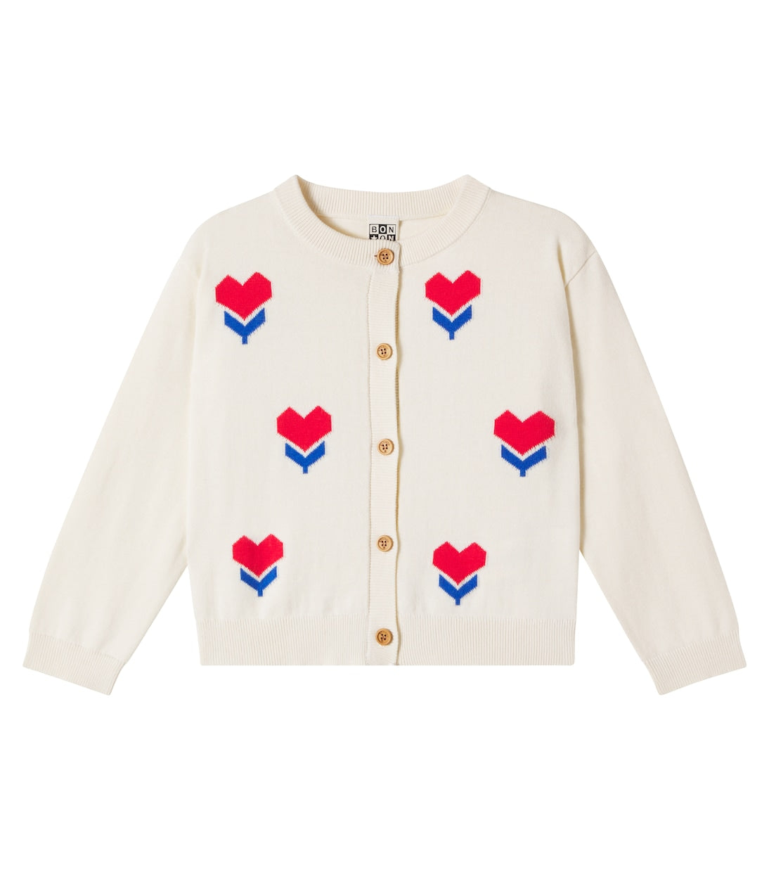 Bonton - Nina jacquard cotton cardigan