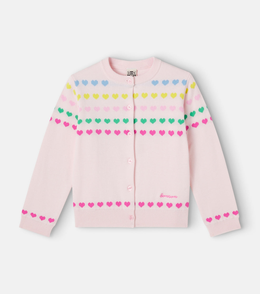 Bonton - Laligne jacquard cotton cardigan