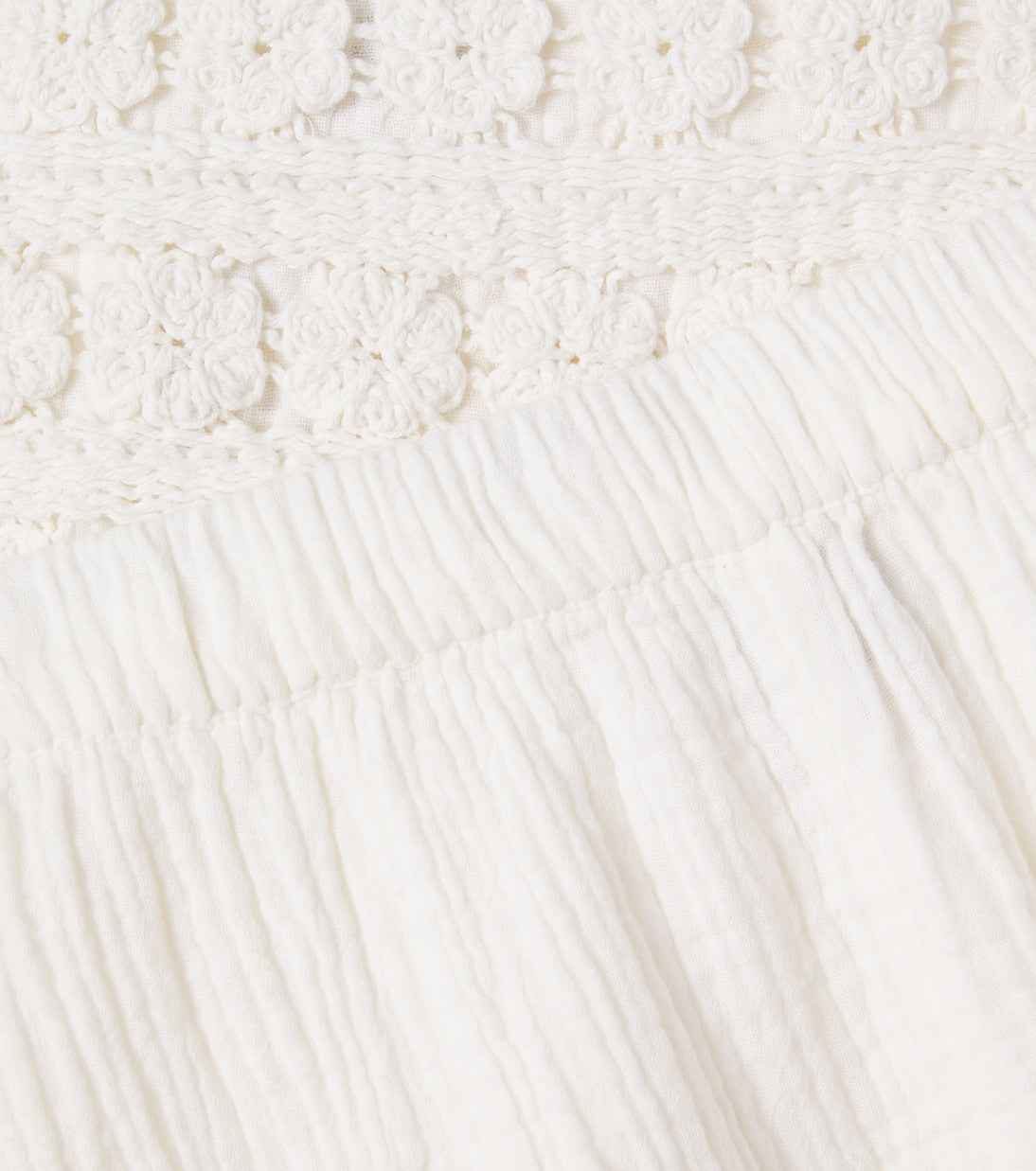 Bonton - Nouki crochet cotton top and shorts