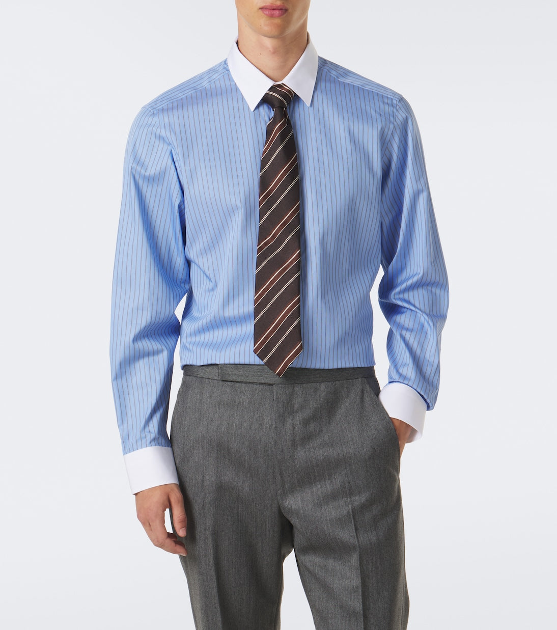 Tom Ford - Striped cotton satin shirt