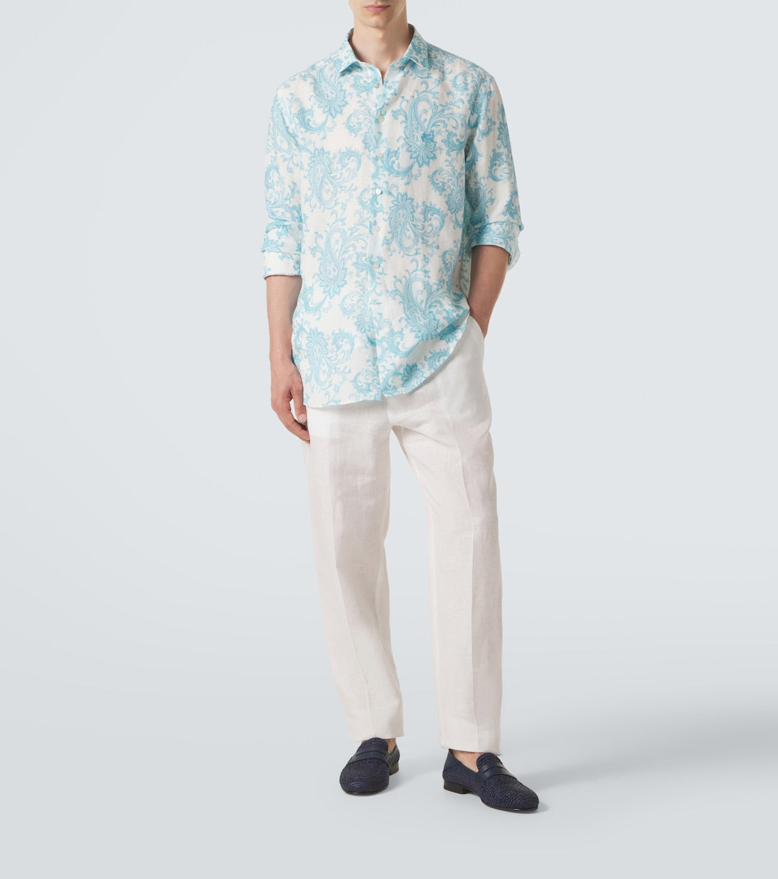 Etro - Linen slim pants