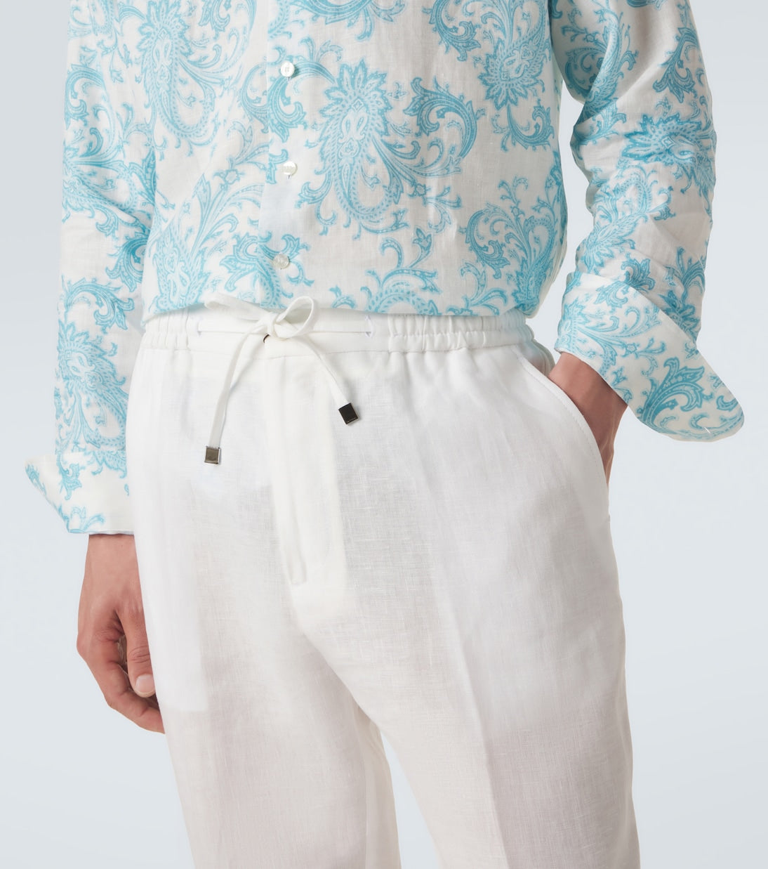 Etro - Linen slim pants