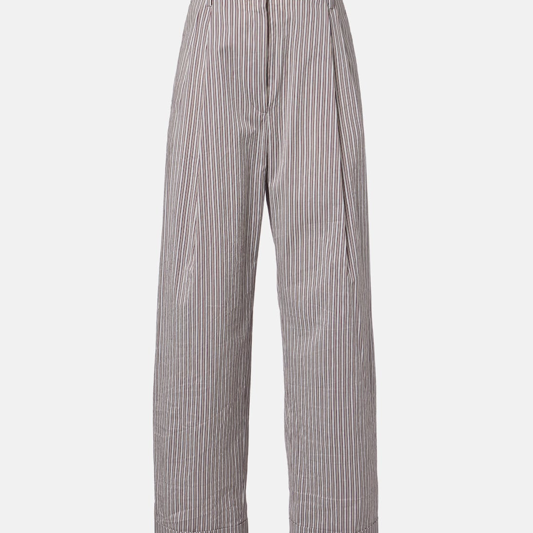 Dries Van Noten - Striped cotton and silk pants