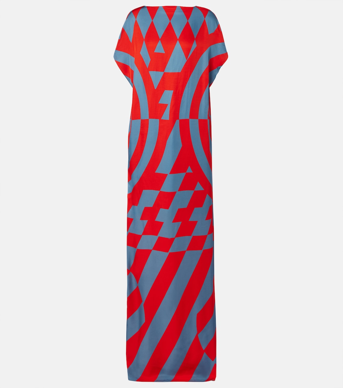 Dries Van Noten - Printed satin maxi dress