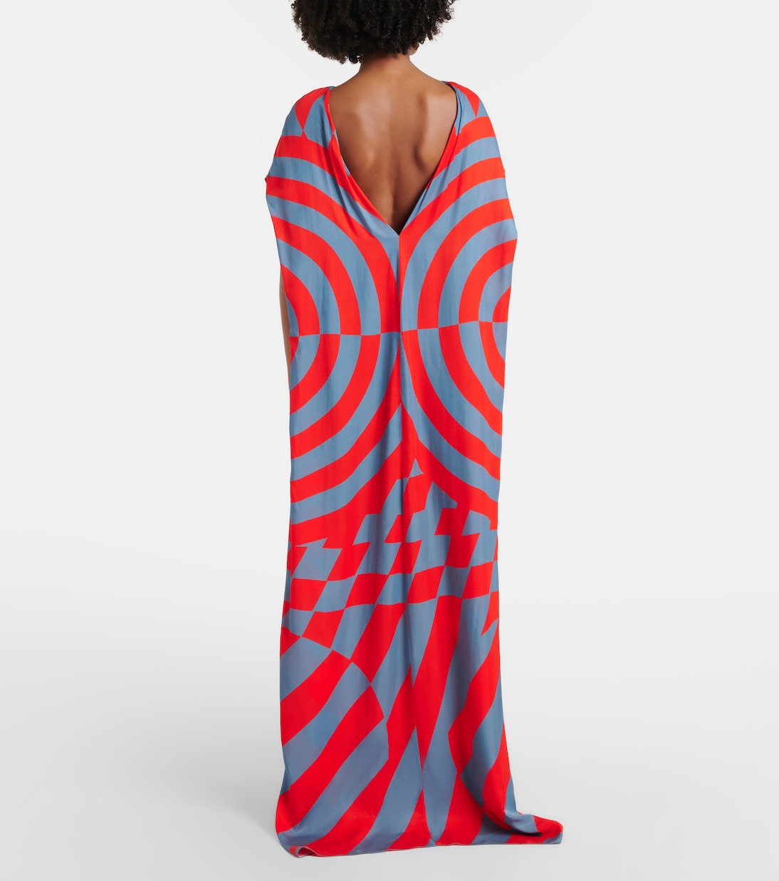 Dries Van Noten - Printed satin maxi dress
