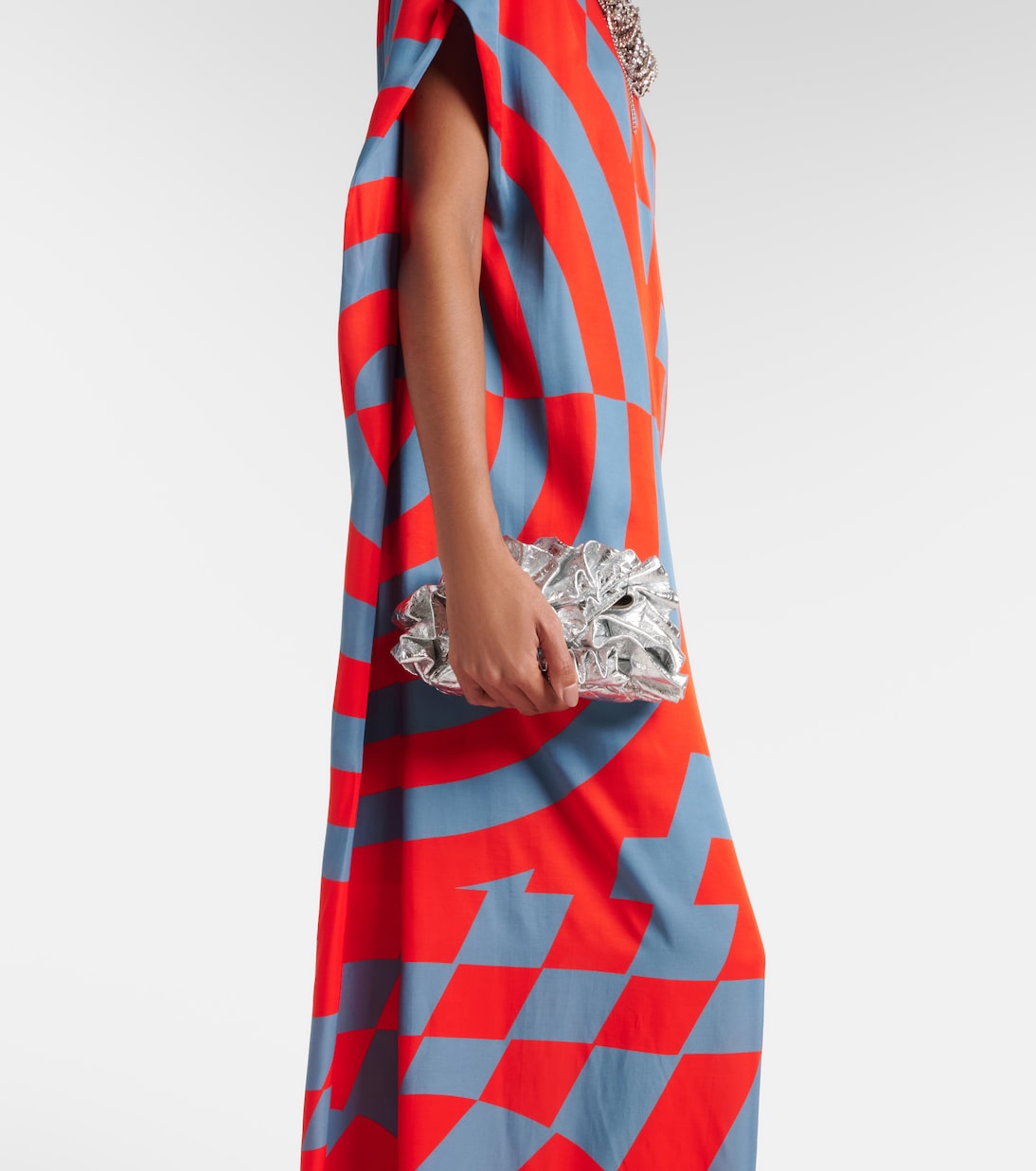 Dries Van Noten - Printed satin maxi dress