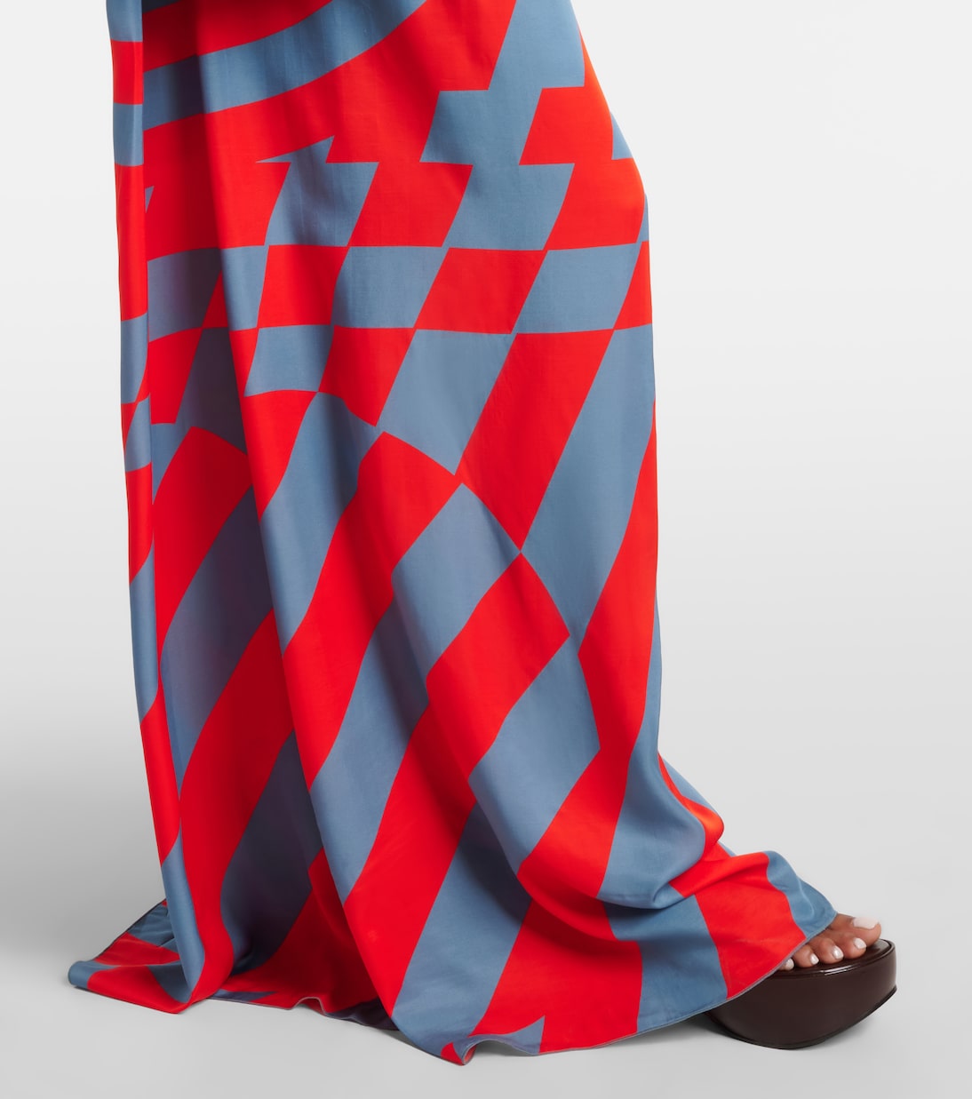 Dries Van Noten - Printed satin maxi dress