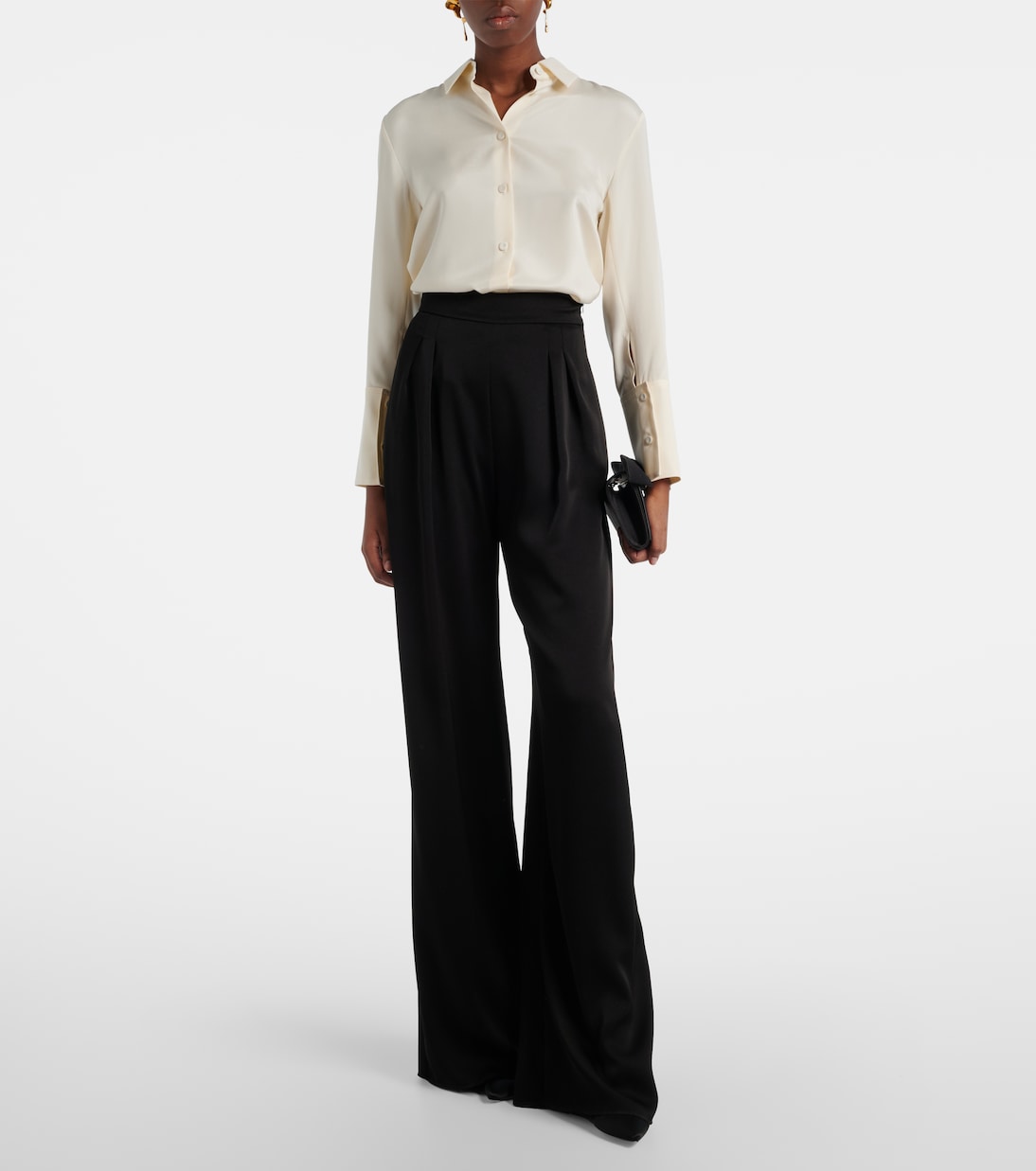 Max Mara - Divo satin wide-leg pants