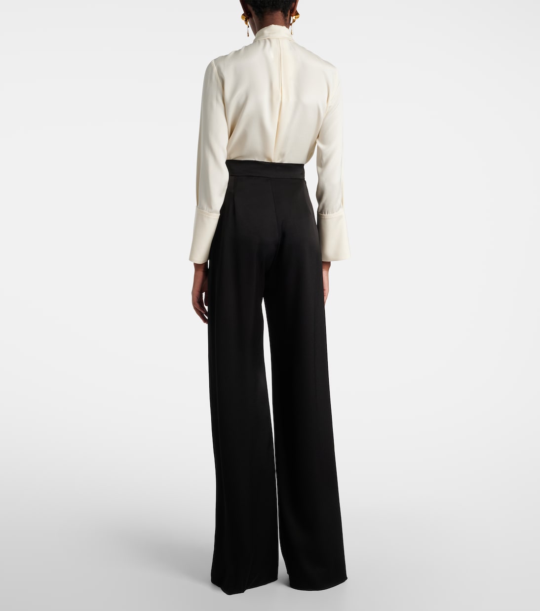 Max Mara - Divo satin wide-leg pants