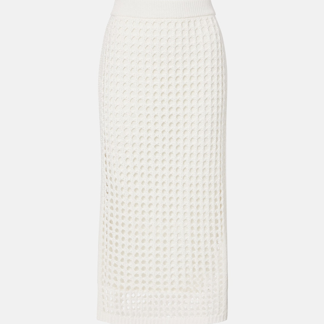 Max Mara - Geode open-knit cotton midi skirt