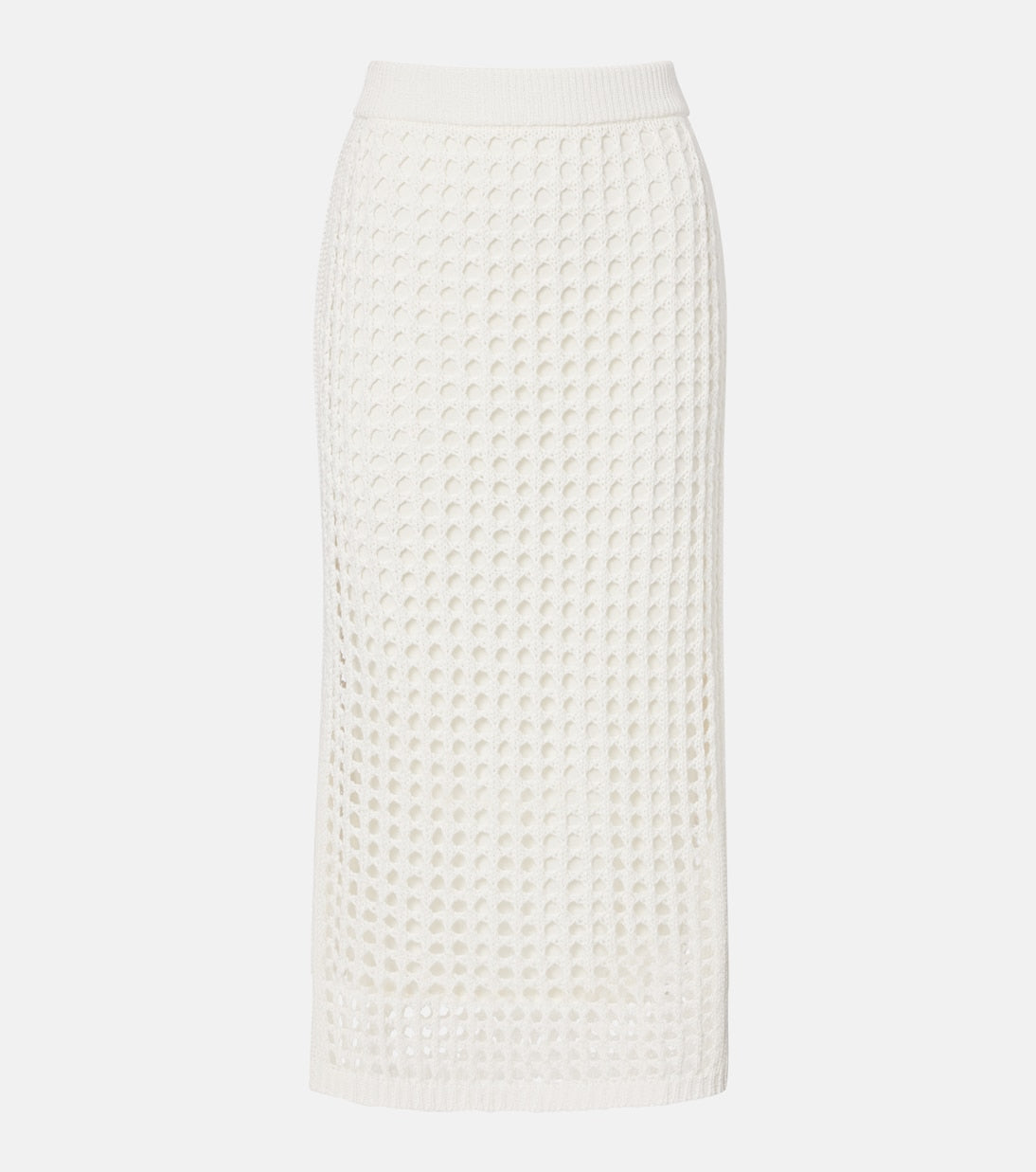 Max Mara - Geode open-knit cotton midi skirt