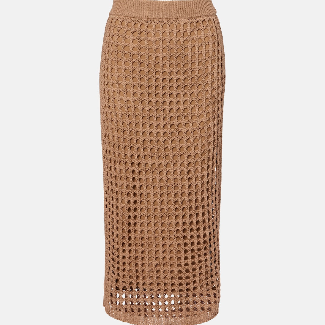 Max Mara - Geode open-knit cotton midi skirt
