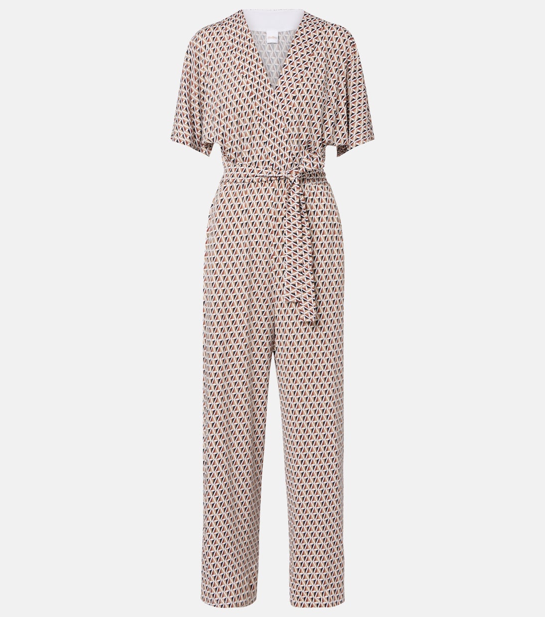 Max Mara - Belted printed jumpsuit