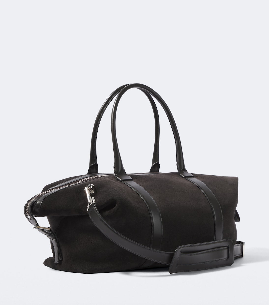 Tom Ford - Buckley leather-trimmed suede duffel bag