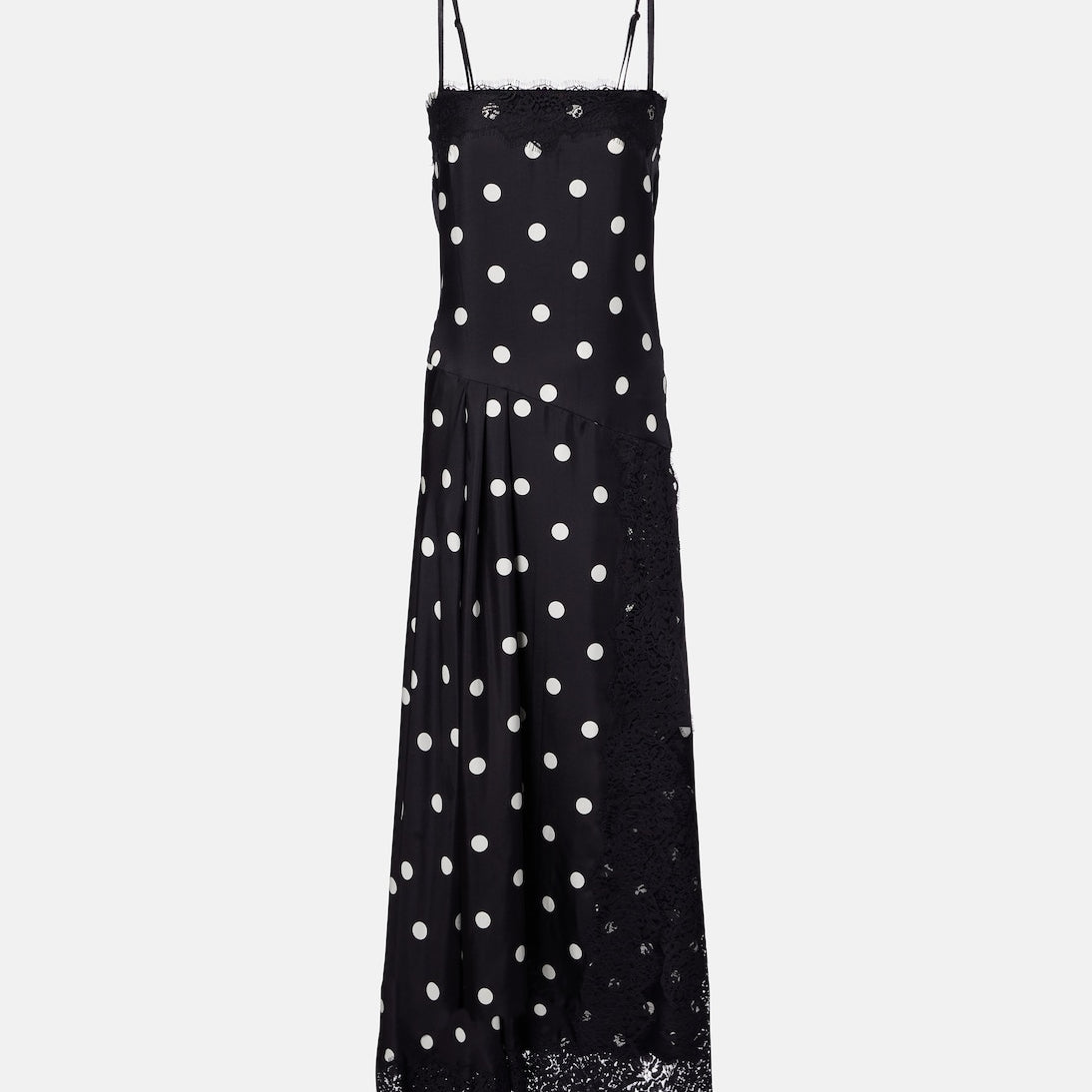 Sportmax - Capo polka-dot silk slip dress