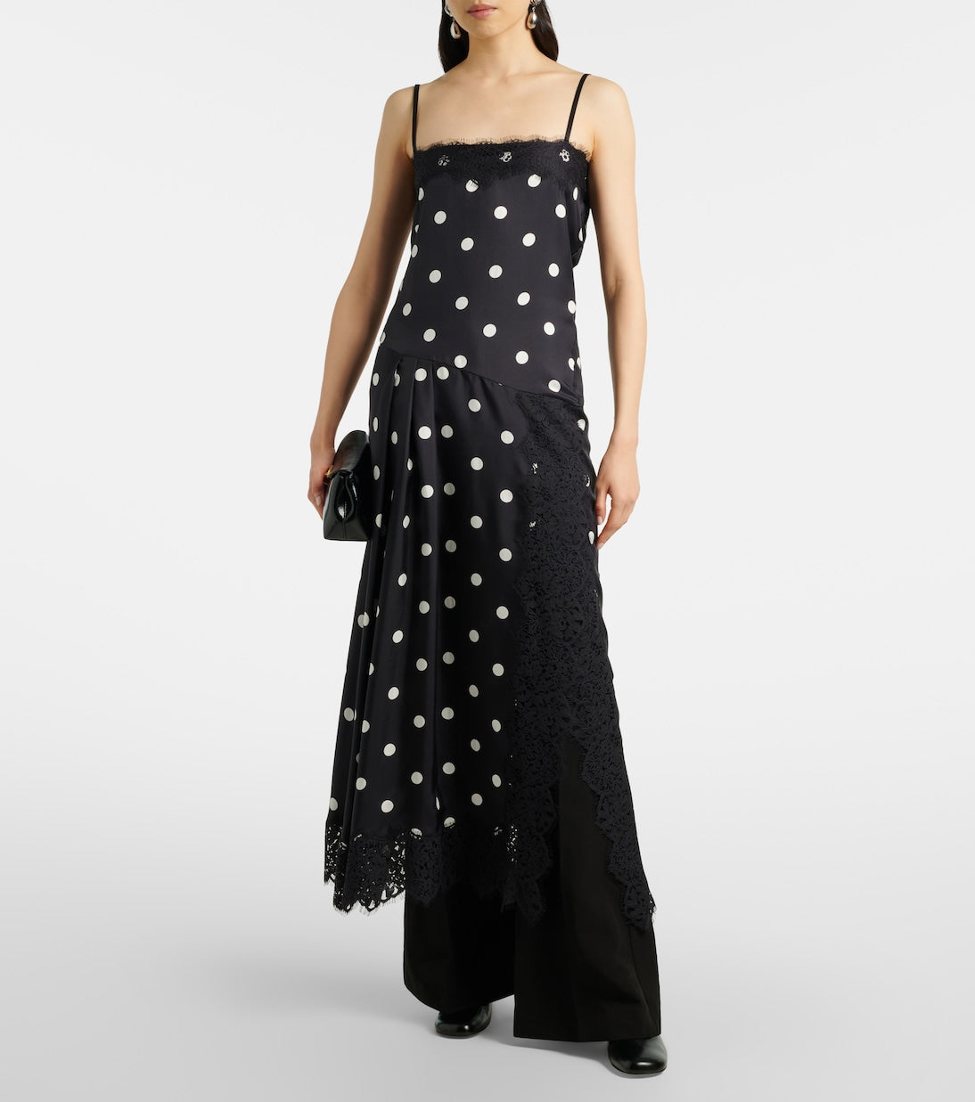 Sportmax - Capo polka-dot silk slip dress