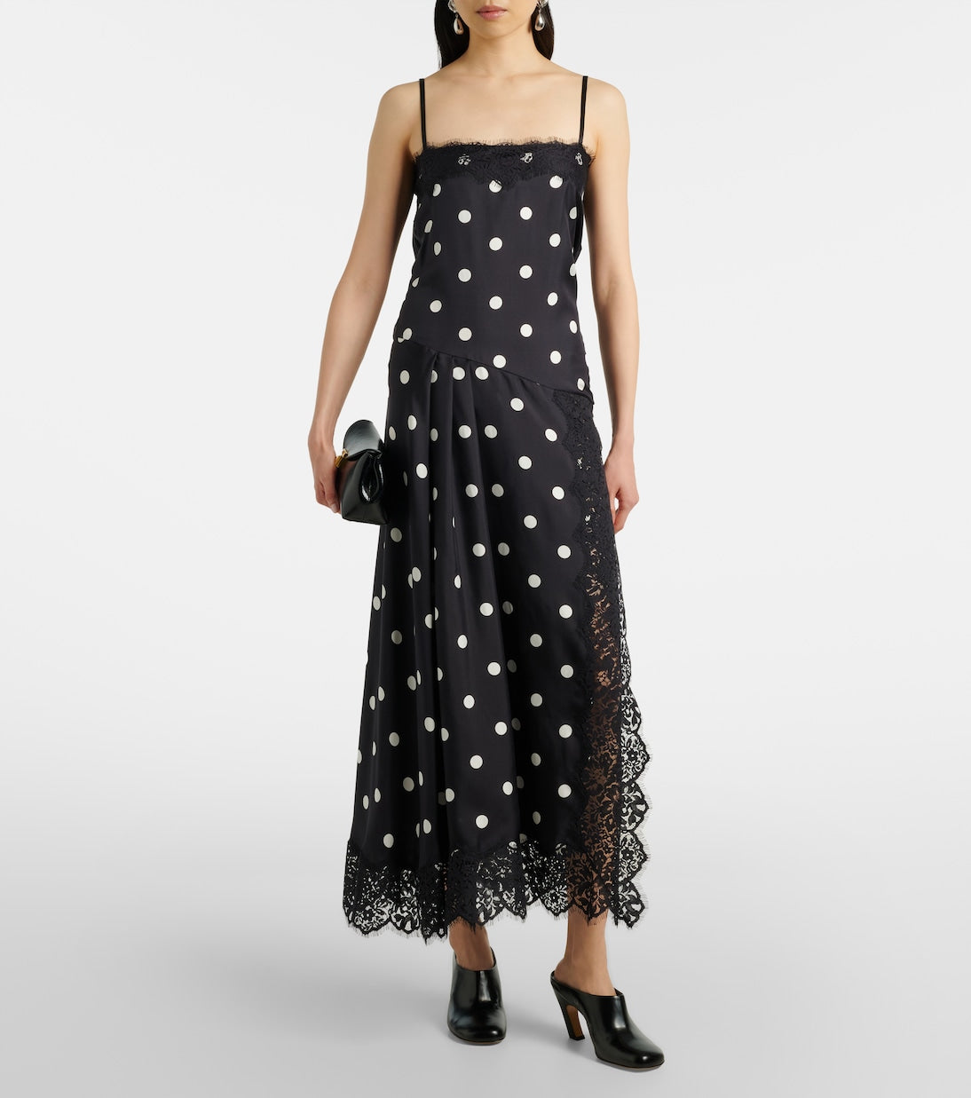 Sportmax - Capo polka-dot silk slip dress