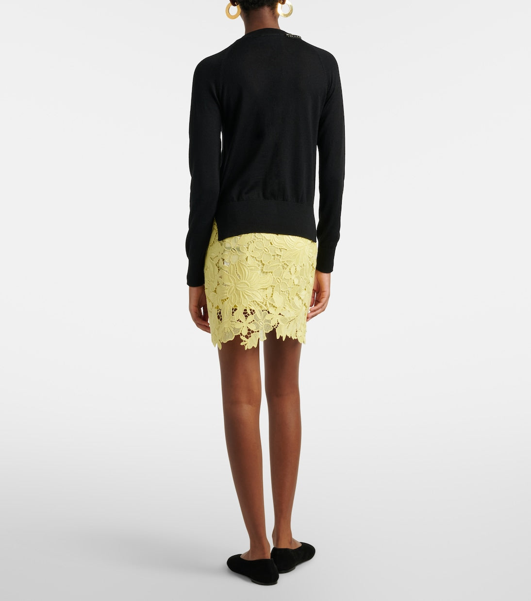 Sportmax - Bora floral lace miniskirt