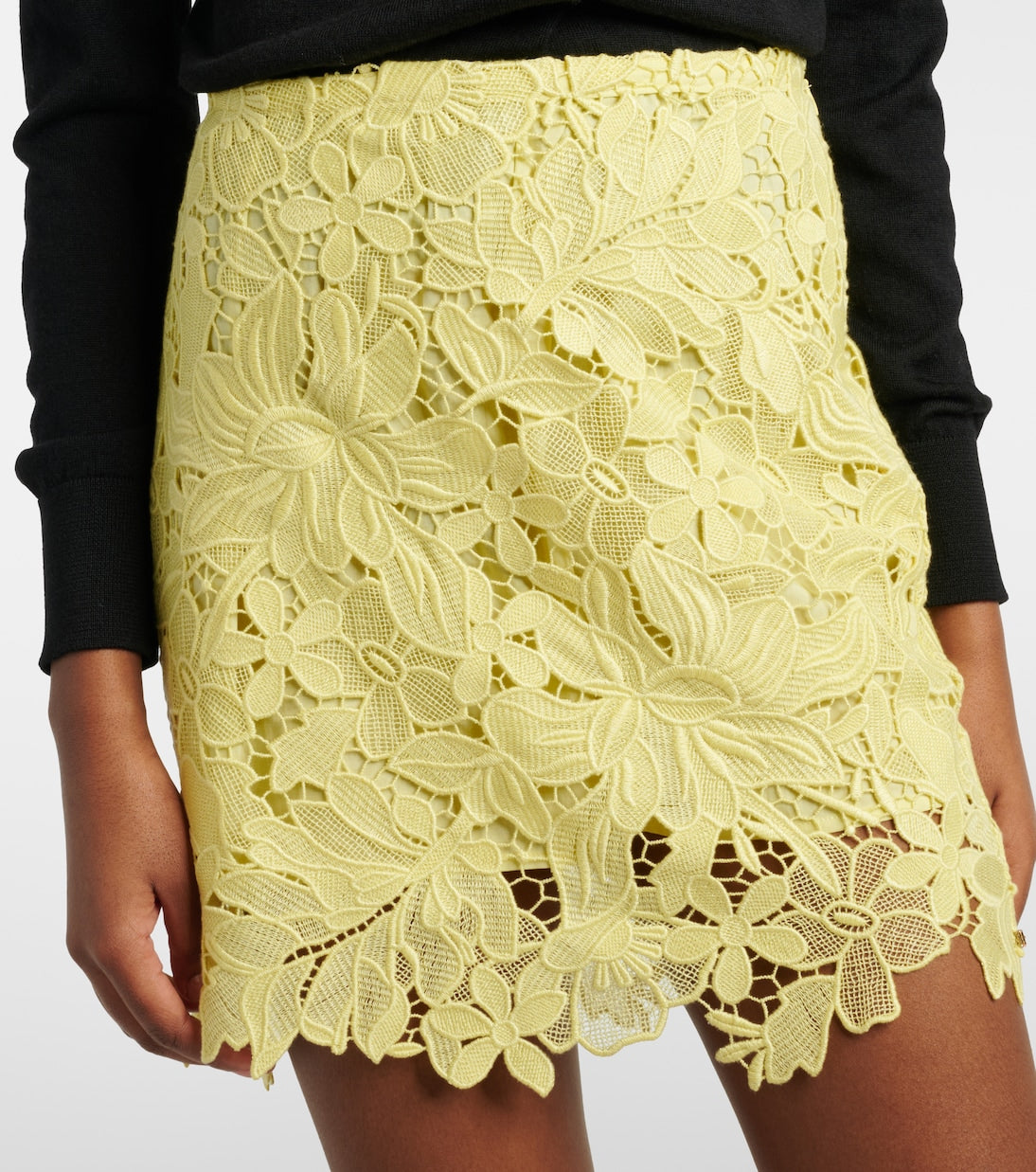 Sportmax - Bora floral lace miniskirt