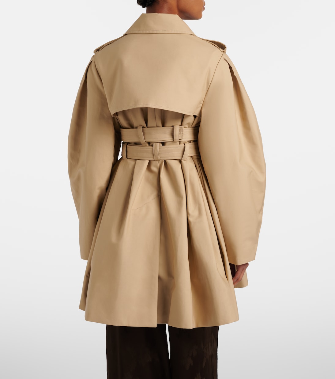 Ganni - Cotton trench coat