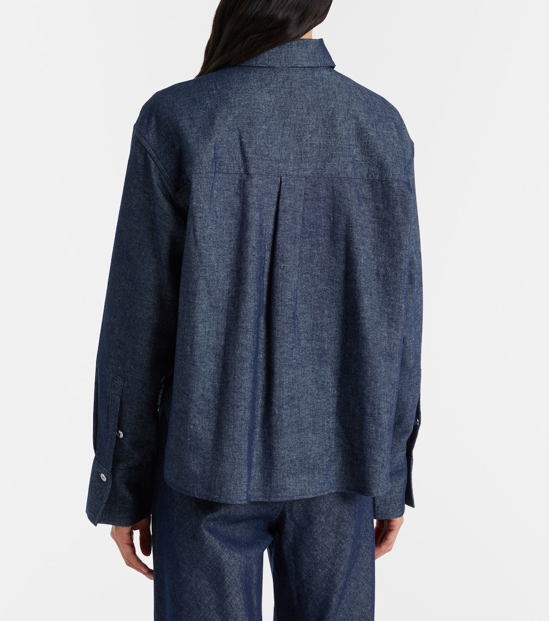 Vince - Cotton and linen chambray shirt