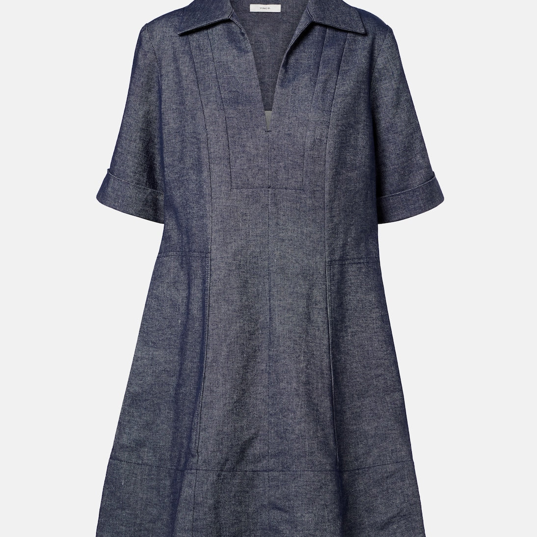 Vince - Cotton and linen chambray minidress