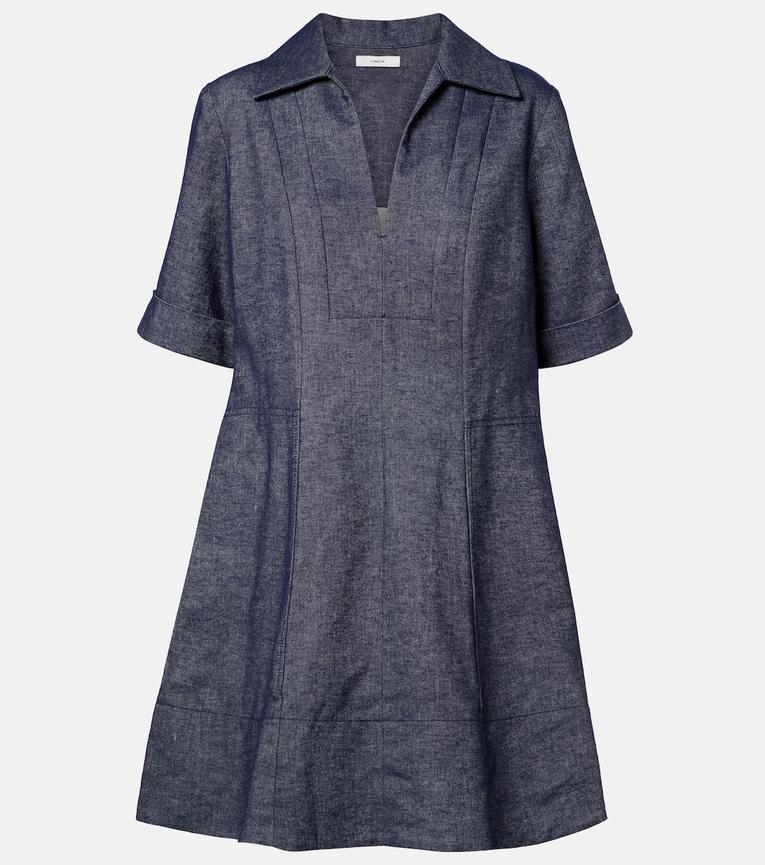 Vince - Cotton and linen chambray minidress