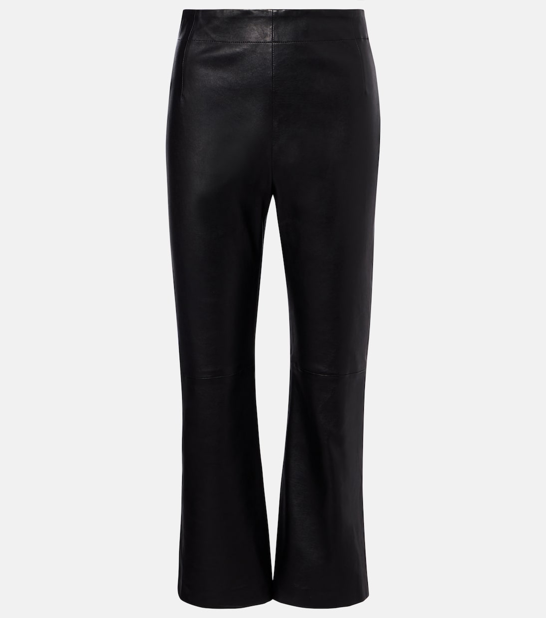 Nour Hammour - Leather cropped slim pants