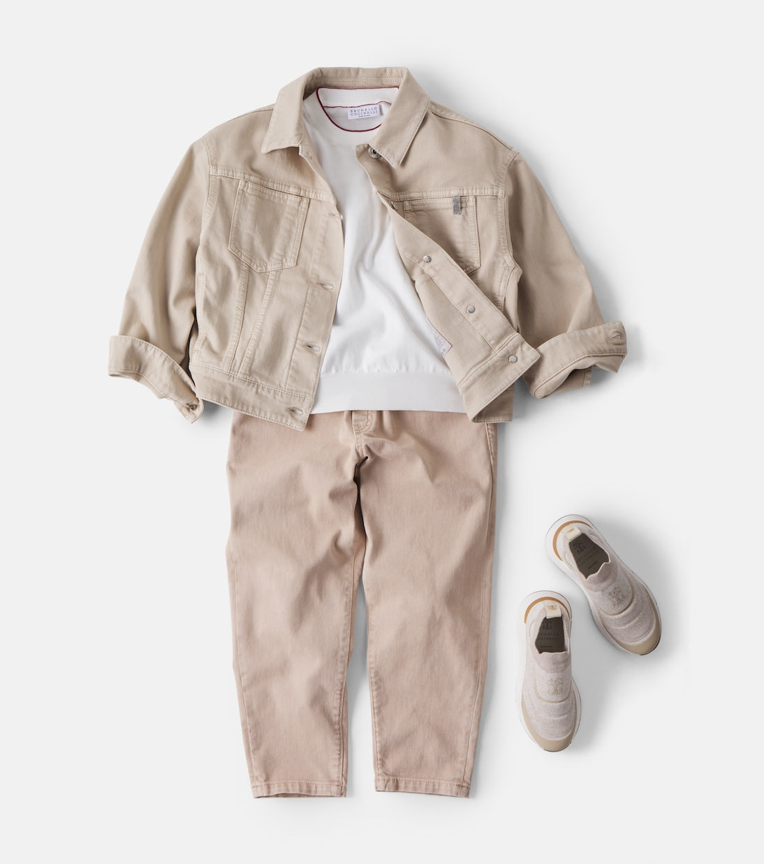 Brunello Cucinelli Kids - Logo jeans