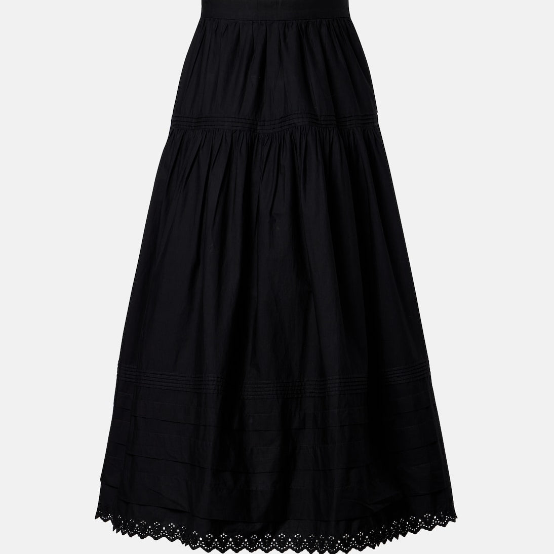 Dôen - Sebastiane cotton poplin midi skirt