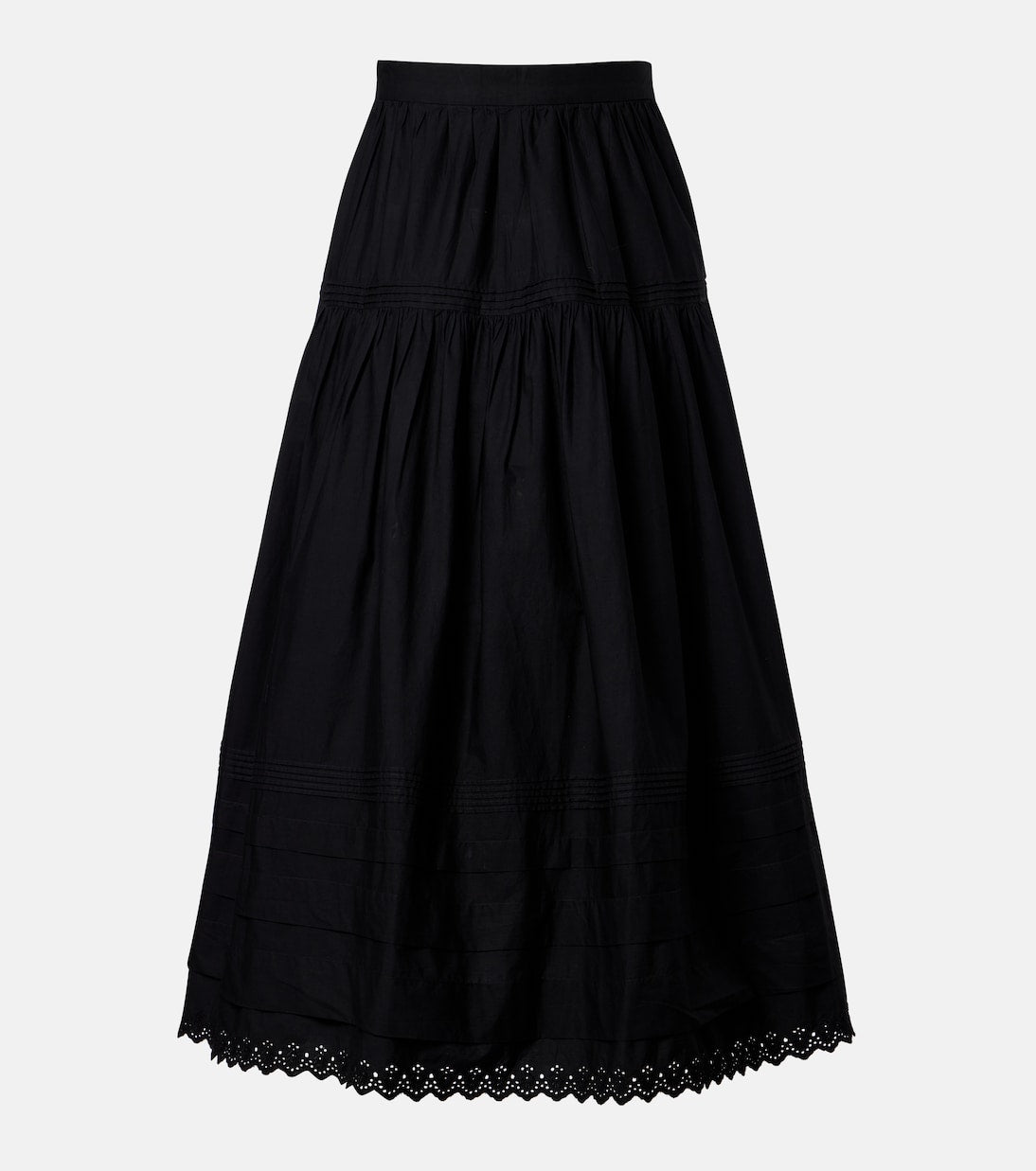 Dôen - Sebastiane cotton poplin midi skirt