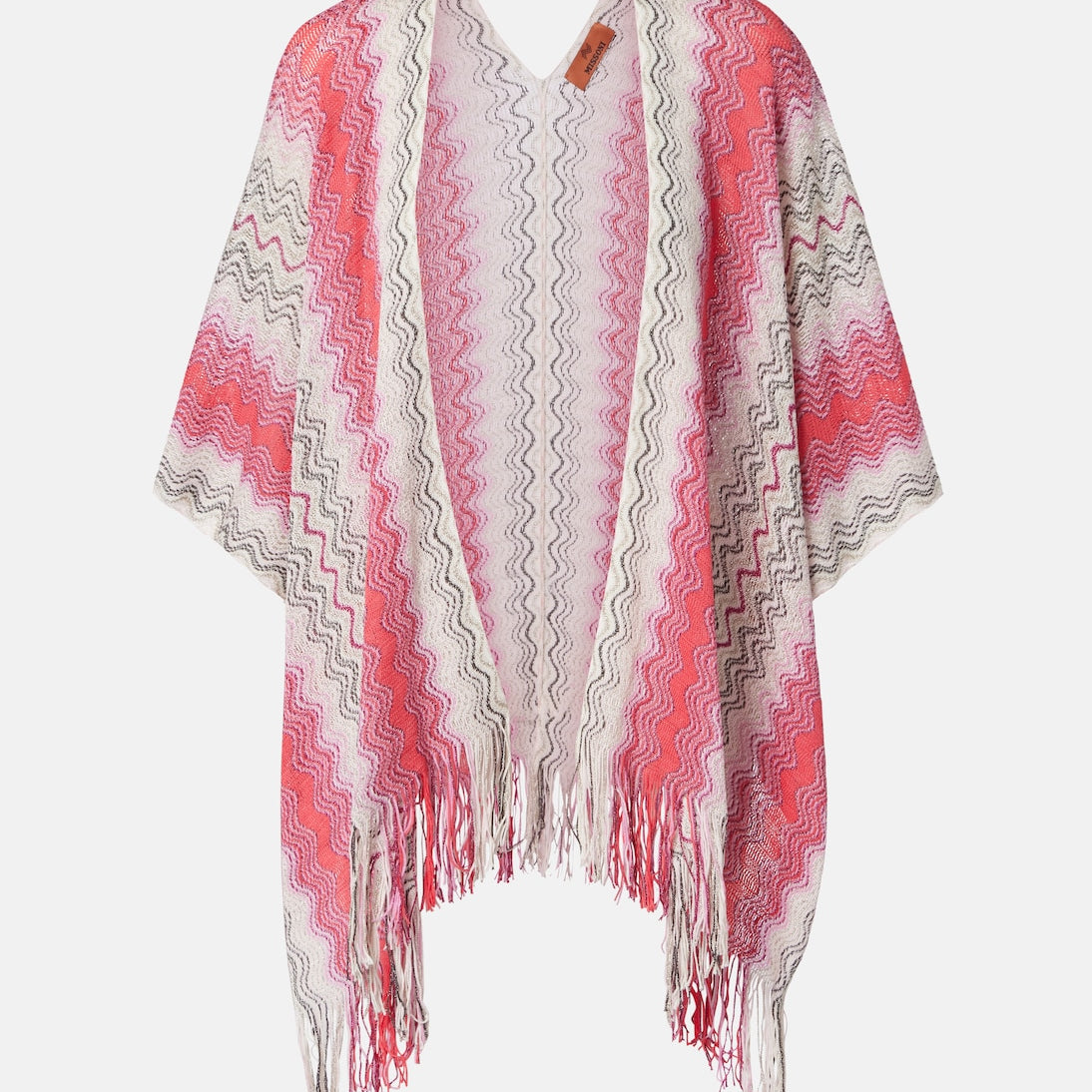 Missoni - Lamé fringed poncho