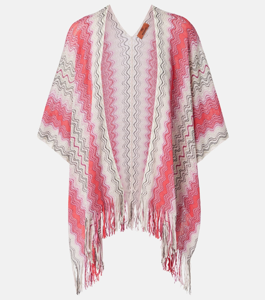 Missoni - Lamé fringed poncho