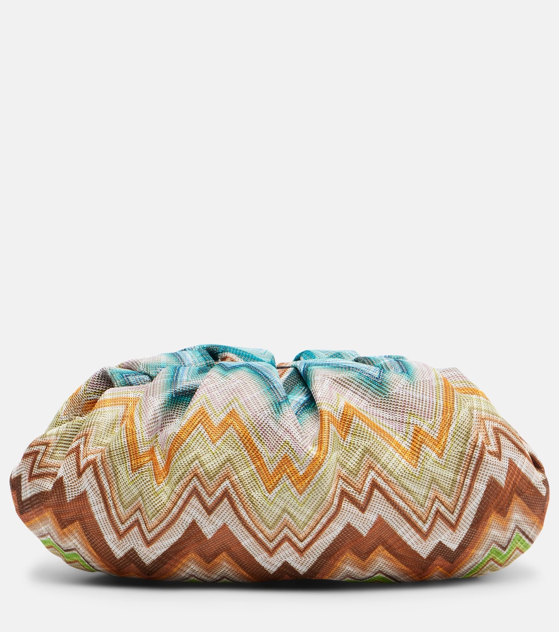 Missoni - Zigzag Small leather-trimmed clutch