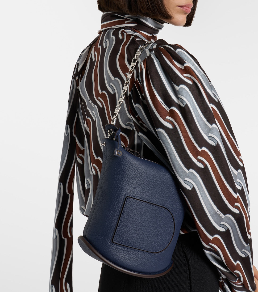 Delvaux - Pin Twist Small leather crossbody bag