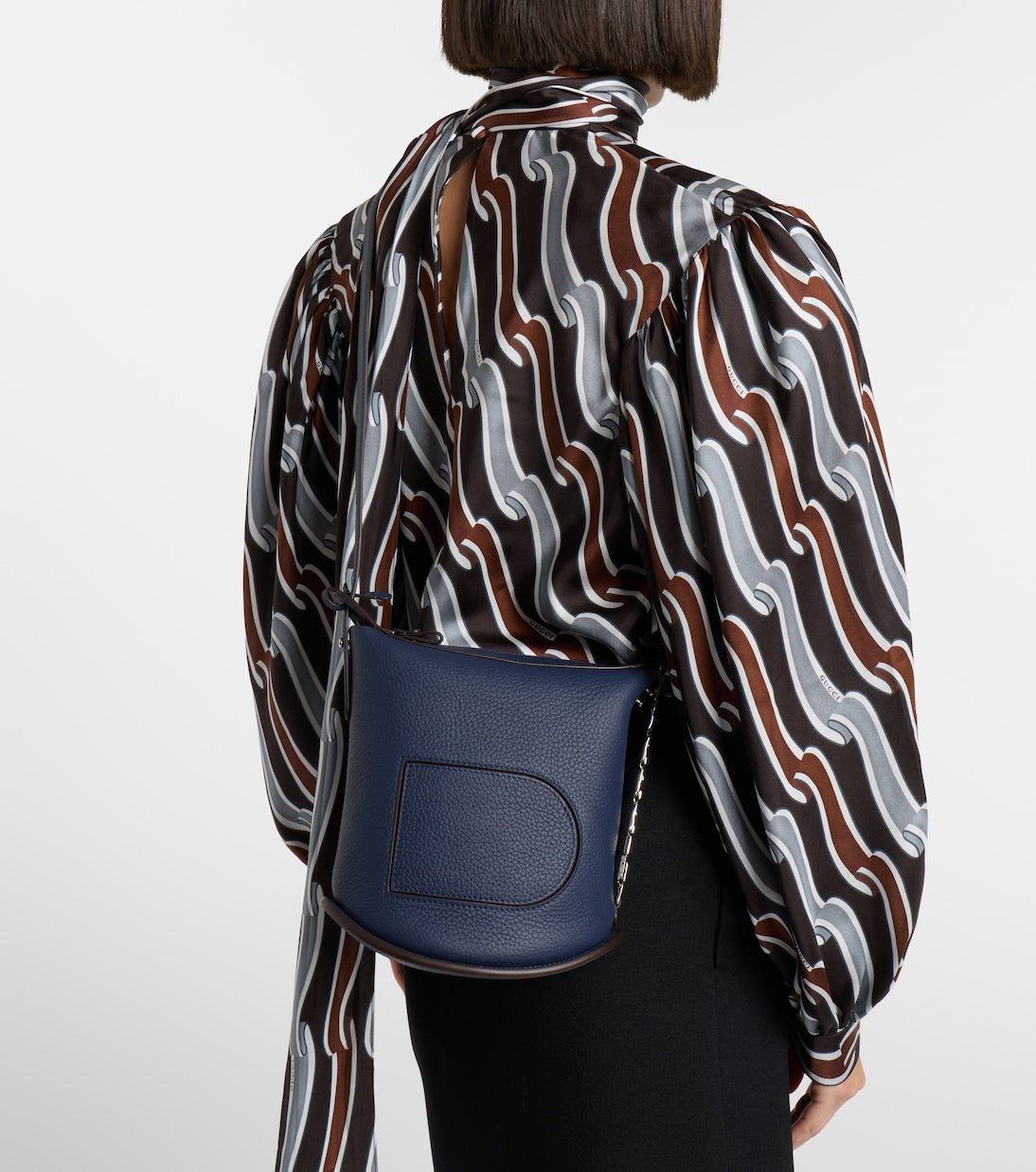 Delvaux - Pin Twist Small leather crossbody bag