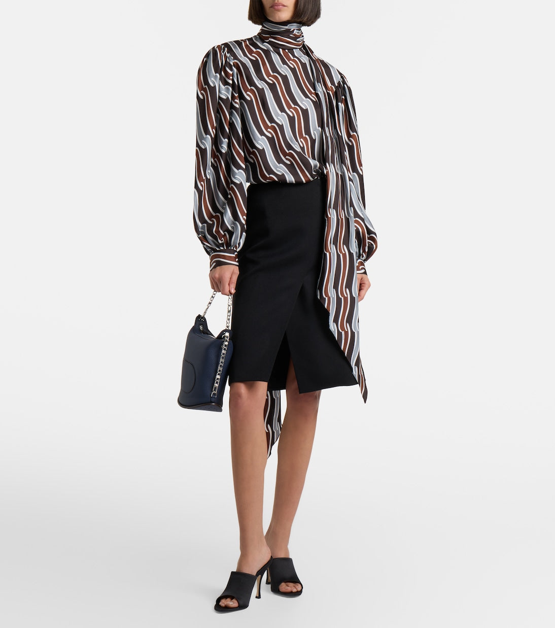 Delvaux - Pin Twist Small leather crossbody bag
