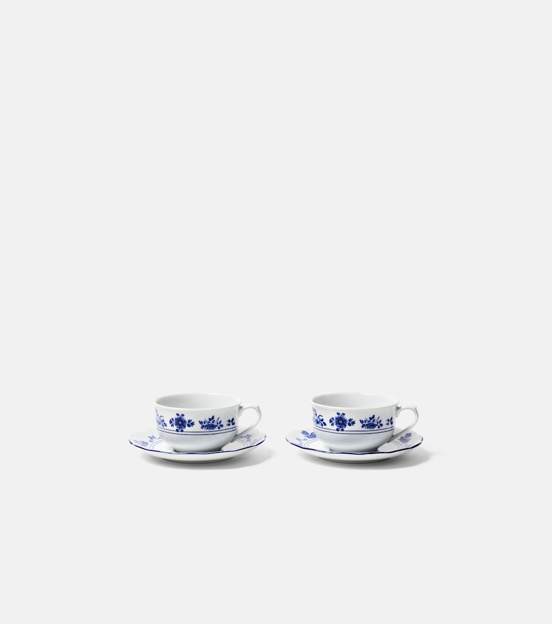 Cabana - Gloria set of 2 porcelain teacups and saucers